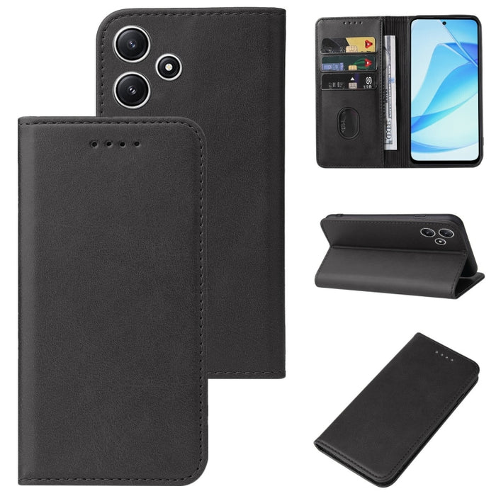 Caja de teléfono de cuero con cierre magnético, For Xiaomi Redmi Turbo 3, For Xiaomi Civi 4 Pro, For Redmi K70 Pro Lamborghini, For Xiaomi Poco M6 Pro 4G, For Xiaomi Redmi Note 13 Pro 4G, For Xiaomi Redmi A3, For Xiaomi Redmi Note 13 4G                ...
