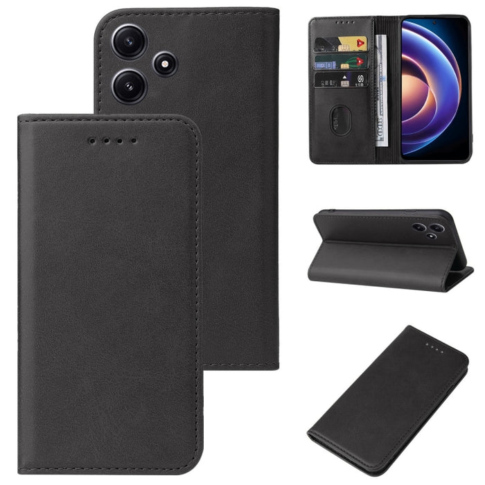 Caja de teléfono de cuero con cierre magnético, For Xiaomi Redmi Turbo 3, For Xiaomi Civi 4 Pro, For Redmi K70 Pro Lamborghini, For Xiaomi Poco M6 Pro 4G, For Xiaomi Redmi Note 13 Pro 4G, For Xiaomi Redmi A3, For Xiaomi Redmi Note 13 4G                ...