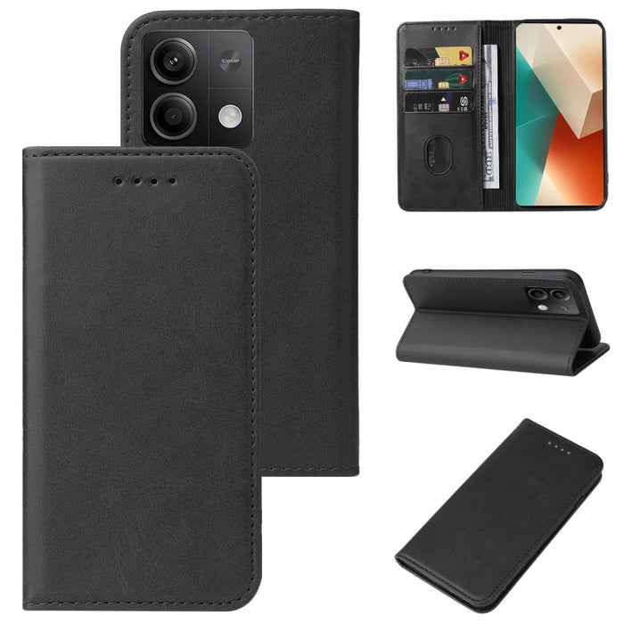 Caja de teléfono de cuero con cierre magnético, For Xiaomi Redmi Turbo 3, For Xiaomi Civi 4 Pro, For Redmi K70 Pro Lamborghini, For Xiaomi Poco M6 Pro 4G, For Xiaomi Redmi Note 13 Pro 4G, For Xiaomi Redmi A3, For Xiaomi Redmi Note 13 4G                ...