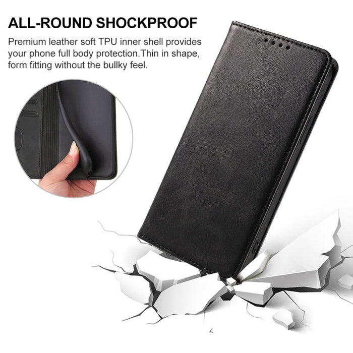 Caja de teléfono de cuero con cierre magnético, For Xiaomi Redmi Turbo 3, For Xiaomi Civi 4 Pro, For Redmi K70 Pro Lamborghini, For Xiaomi Poco M6 Pro 4G, For Xiaomi Redmi Note 13 Pro 4G, For Xiaomi Redmi A3, For Xiaomi Redmi Note 13 4G                ...