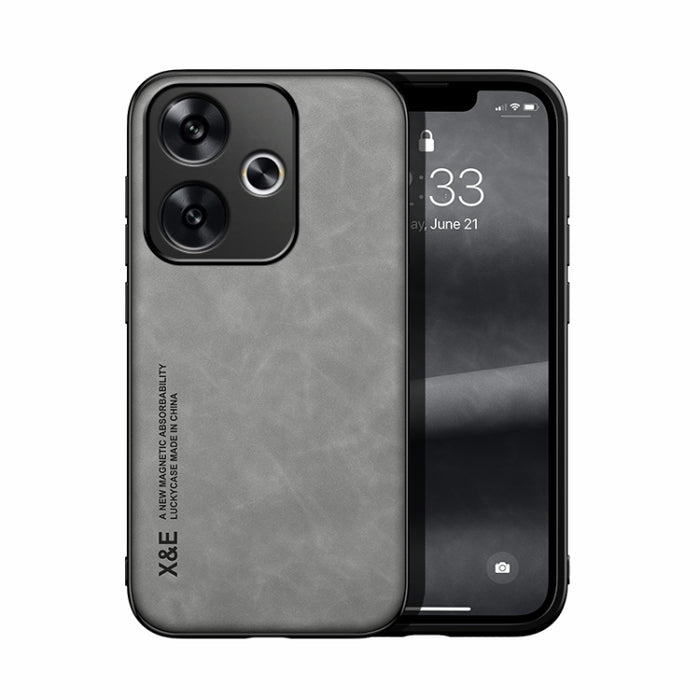 Estuche para teléfono con respaldo de cuero magnético Skin Feel, For Xiaomi Redmi Turbo 3, For Xiaomi Redmi Note 13 Pro 4G, For Xiaomi Redmi Note 13 4G, For Xiaomi Redmi 13C, For Xiaomi Redmi K70E, For Xiaomi 14 Ultra, For Xiaomi 14 Pro, For Xiaomi 14 ...