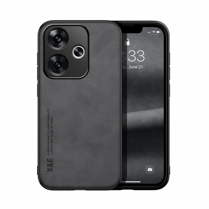 Estuche para teléfono con respaldo de cuero magnético Skin Feel, For Xiaomi Redmi Turbo 3, For Xiaomi Redmi Note 13 Pro 4G, For Xiaomi Redmi Note 13 4G, For Xiaomi Redmi 13C, For Xiaomi Redmi K70E, For Xiaomi 14 Ultra, For Xiaomi 14 Pro, For Xiaomi 14 ...