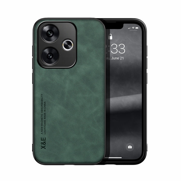 Estuche para teléfono con respaldo de cuero magnético Skin Feel, For Xiaomi Redmi Turbo 3, For Xiaomi Redmi Note 13 Pro 4G, For Xiaomi Redmi Note 13 4G, For Xiaomi Redmi 13C, For Xiaomi Redmi K70E, For Xiaomi 14 Ultra, For Xiaomi 14 Pro, For Xiaomi 14 ...