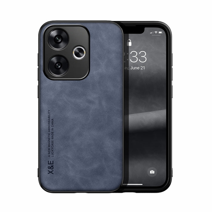 Estuche para teléfono con respaldo de cuero magnético Skin Feel, For Xiaomi Redmi Turbo 3, For Xiaomi Redmi Note 13 Pro 4G, For Xiaomi Redmi Note 13 4G, For Xiaomi Redmi 13C, For Xiaomi Redmi K70E, For Xiaomi 14 Ultra, For Xiaomi 14 Pro, For Xiaomi 14 ...
