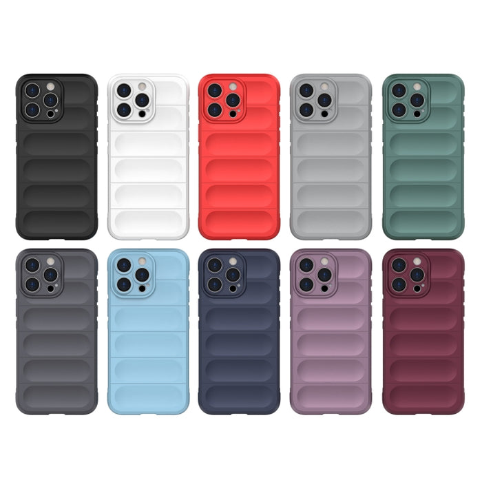 Magic Shield TPU + Estuche para teléfono de franela, For iPhone 15 Pro Max, For iPhone 15 Pro, For iPhone 15 Plus, For iPhone 15
