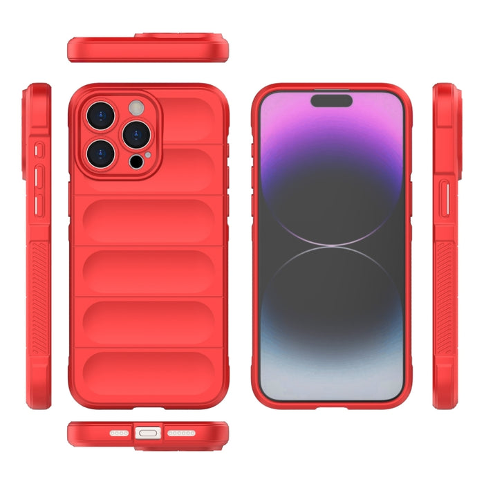 Magic Shield TPU + Estuche para teléfono de franela, For iPhone 15 Pro Max, For iPhone 15 Pro, For iPhone 15 Plus, For iPhone 15