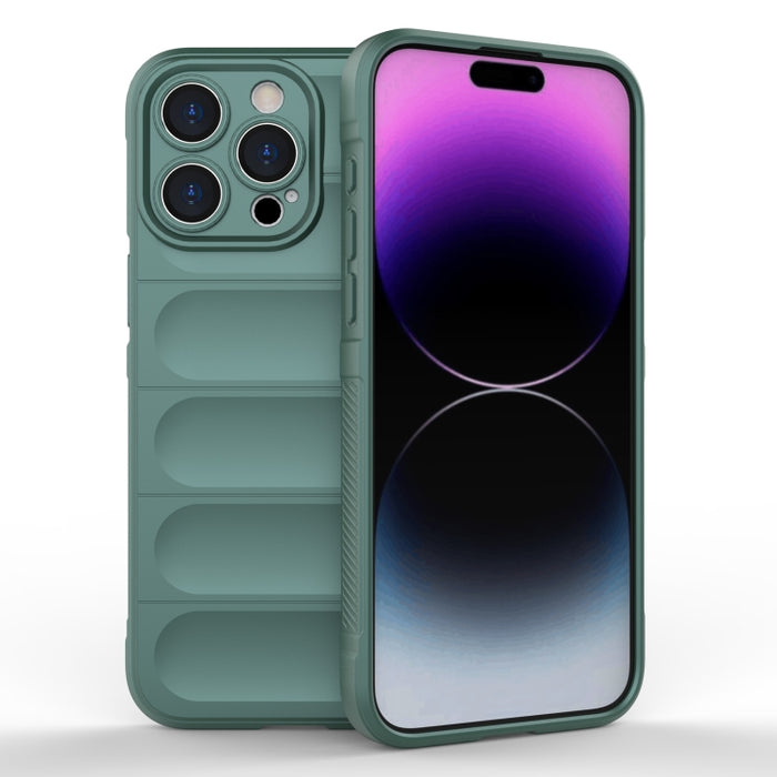 Magic Shield TPU + Estuche para teléfono de franela, For iPhone 15 Pro Max, For iPhone 15 Pro, For iPhone 15 Plus, For iPhone 15