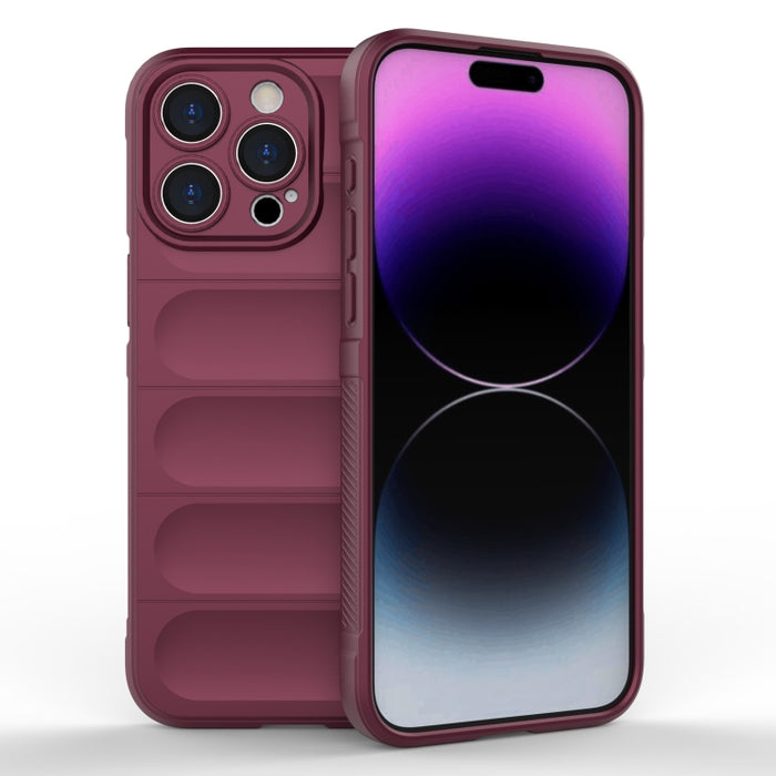 Magic Shield TPU + Estuche para teléfono de franela, For iPhone 15 Pro Max, For iPhone 15 Pro, For iPhone 15 Plus, For iPhone 15