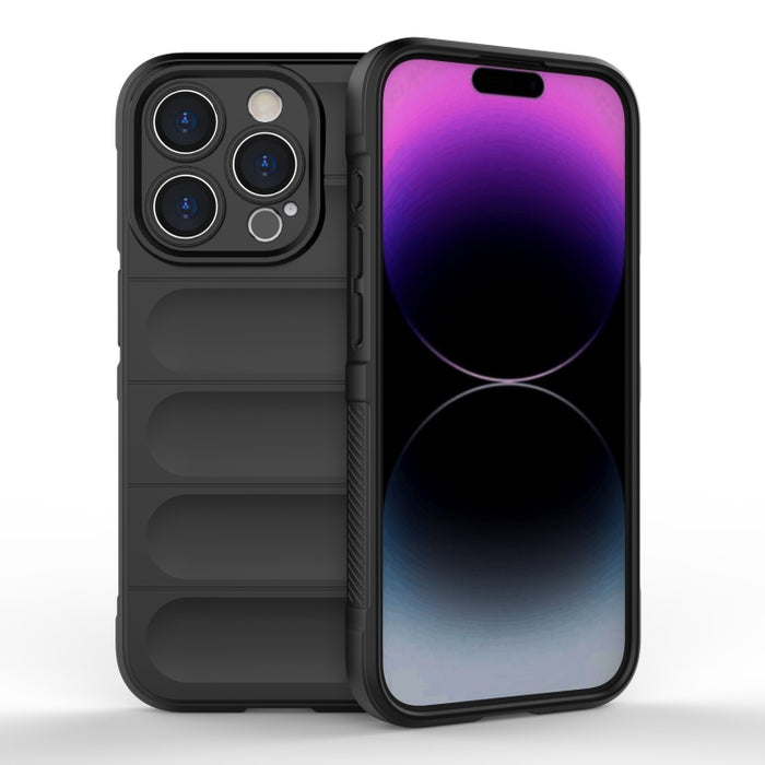 Magic Shield TPU + Estuche para teléfono de franela, For iPhone 15 Pro Max, For iPhone 15 Pro, For iPhone 15 Plus, For iPhone 15