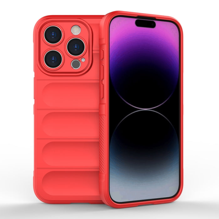 Magic Shield TPU + Estuche para teléfono de franela, For iPhone 15 Pro Max, For iPhone 15 Pro, For iPhone 15 Plus, For iPhone 15