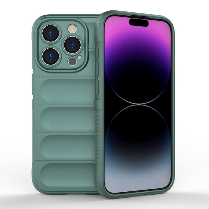 Magic Shield TPU + Estuche para teléfono de franela, For iPhone 15 Pro Max, For iPhone 15 Pro, For iPhone 15 Plus, For iPhone 15