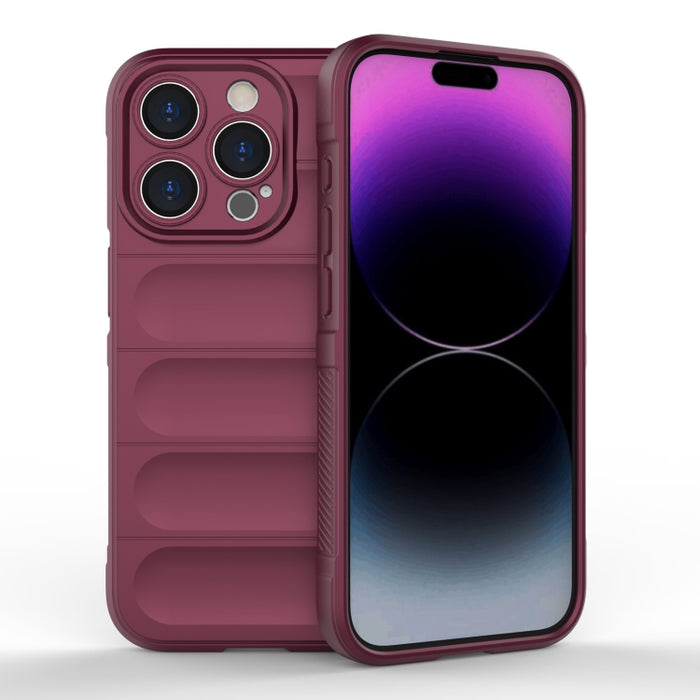 Magic Shield TPU + Estuche para teléfono de franela, For iPhone 15 Pro Max, For iPhone 15 Pro, For iPhone 15 Plus, For iPhone 15
