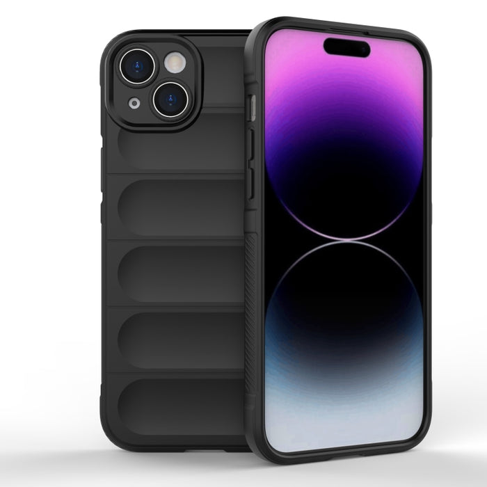 Magic Shield TPU + Estuche para teléfono de franela, For iPhone 15 Pro Max, For iPhone 15 Pro, For iPhone 15 Plus, For iPhone 15