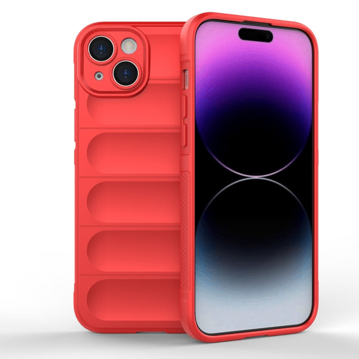 Magic Shield TPU + Estuche para teléfono de franela, For iPhone 15 Pro Max, For iPhone 15 Pro, For iPhone 15 Plus, For iPhone 15