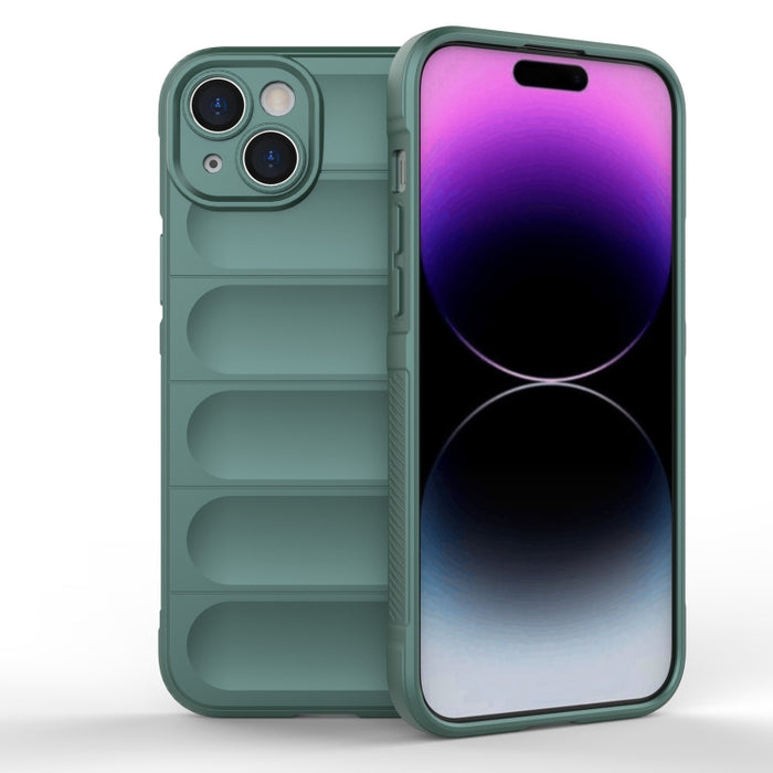 Magic Shield TPU + Estuche para teléfono de franela, For iPhone 15 Pro Max, For iPhone 15 Pro, For iPhone 15 Plus, For iPhone 15