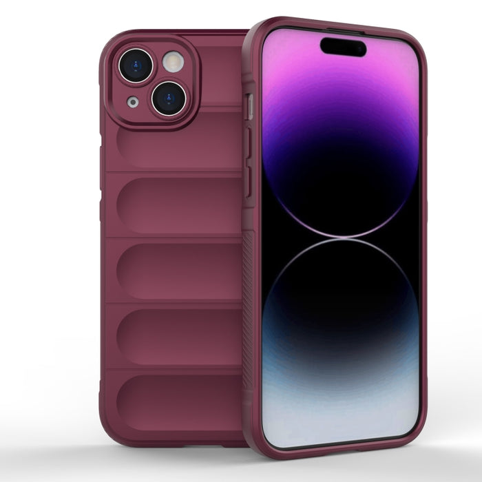 Magic Shield TPU + Estuche para teléfono de franela, For iPhone 15 Pro Max, For iPhone 15 Pro, For iPhone 15 Plus, For iPhone 15