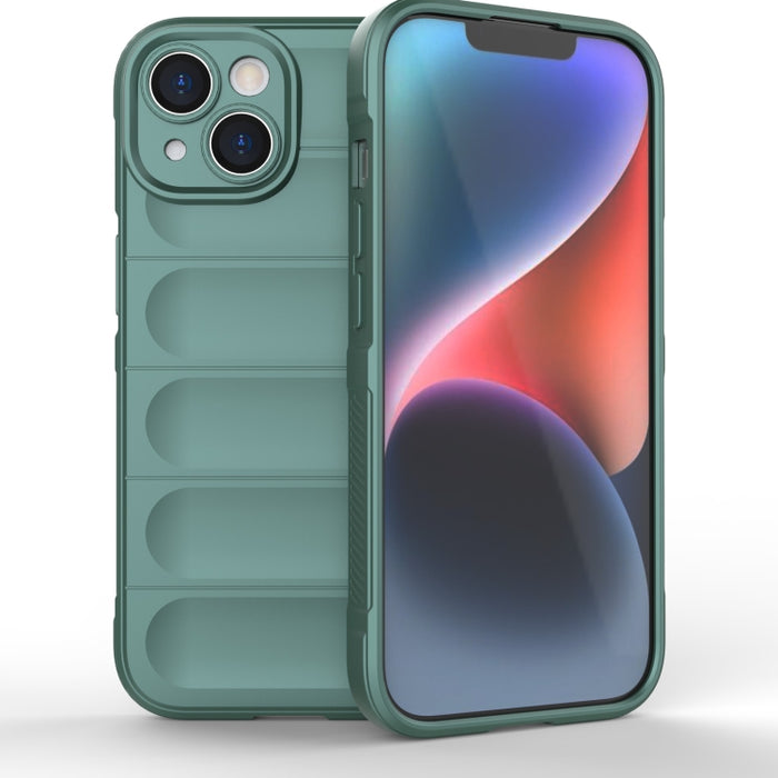 Magic Shield TPU + Estuche para teléfono de franela, For iPhone 15 Pro Max, For iPhone 15 Pro, For iPhone 15 Plus, For iPhone 15