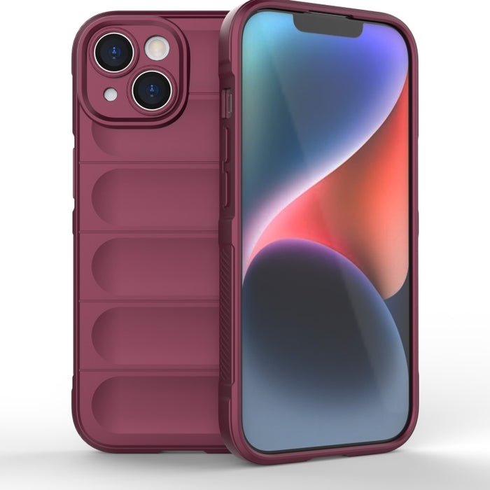 Magic Shield TPU + Estuche para teléfono de franela, For iPhone 15 Pro Max, For iPhone 15 Pro, For iPhone 15 Plus, For iPhone 15