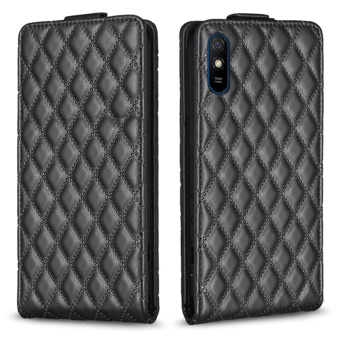 Estuche para teléfono de cuero con tapa vertical Diamond Lattice, For Xiaomi Redmi 9A, For Xiaomi Redmi 9, For Xiaomi Redmi 9C, For Redmi Note 9 / 10X 4G, For Redmi Note 9 Pro / 9 Pro Max