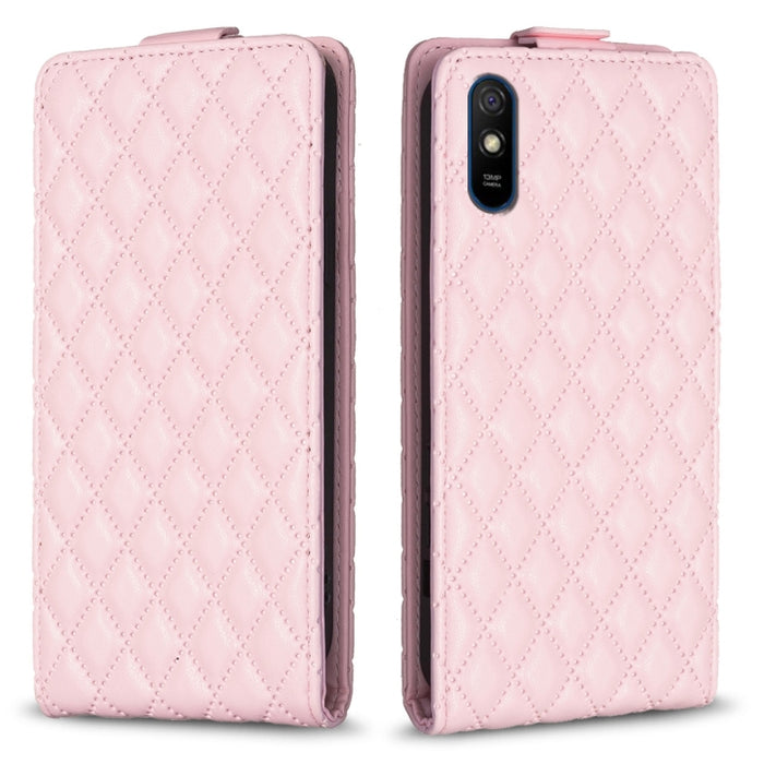 Estuche para teléfono de cuero con tapa vertical Diamond Lattice, For Xiaomi Redmi 9A, For Xiaomi Redmi 9, For Xiaomi Redmi 9C, For Redmi Note 9 / 10X 4G, For Redmi Note 9 Pro / 9 Pro Max