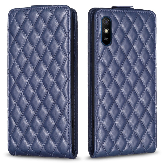 Estuche para teléfono de cuero con tapa vertical Diamond Lattice, For Xiaomi Redmi 9A, For Xiaomi Redmi 9, For Xiaomi Redmi 9C, For Redmi Note 9 / 10X 4G, For Redmi Note 9 Pro / 9 Pro Max