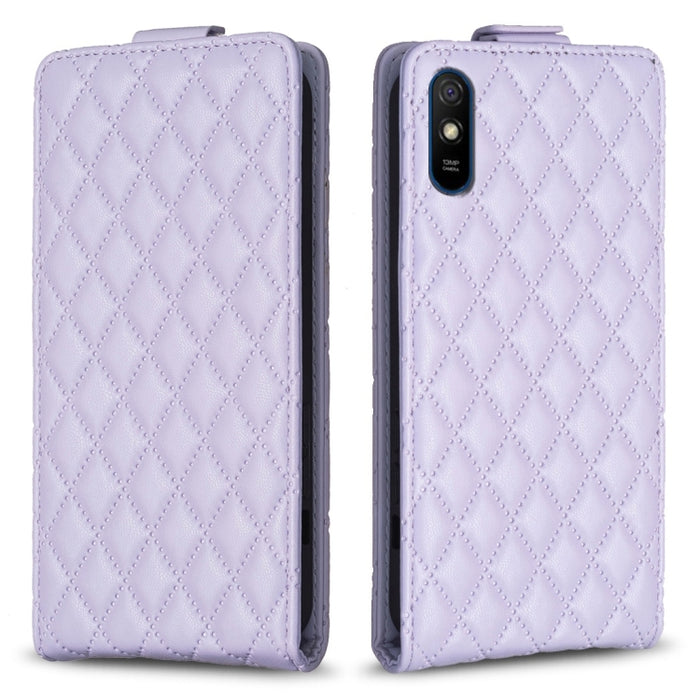 Estuche para teléfono de cuero con tapa vertical Diamond Lattice, For Xiaomi Redmi 9A, For Xiaomi Redmi 9, For Xiaomi Redmi 9C, For Redmi Note 9 / 10X 4G, For Redmi Note 9 Pro / 9 Pro Max