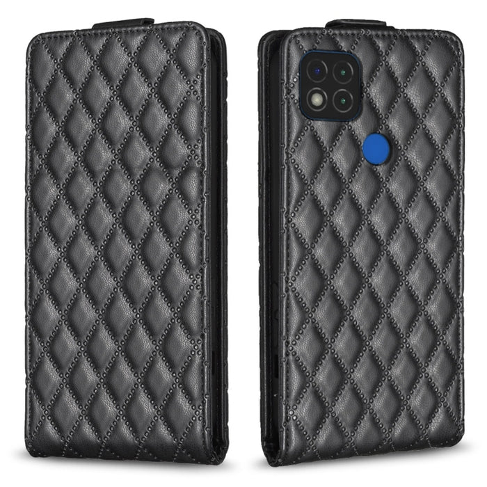 Estuche para teléfono de cuero con tapa vertical Diamond Lattice, For Xiaomi Redmi 9A, For Xiaomi Redmi 9, For Xiaomi Redmi 9C, For Redmi Note 9 / 10X 4G, For Redmi Note 9 Pro / 9 Pro Max