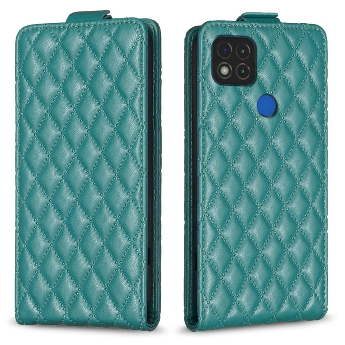 Estuche para teléfono de cuero con tapa vertical Diamond Lattice, For Xiaomi Redmi 9A, For Xiaomi Redmi 9, For Xiaomi Redmi 9C, For Redmi Note 9 / 10X 4G, For Redmi Note 9 Pro / 9 Pro Max
