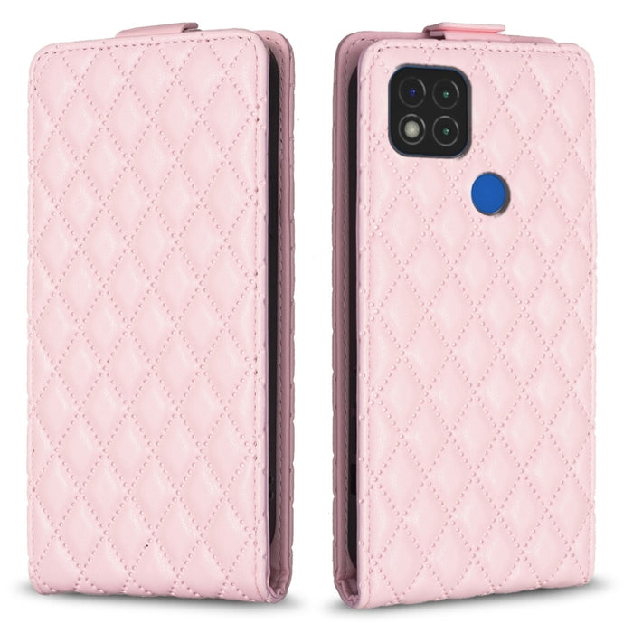 Estuche para teléfono de cuero con tapa vertical Diamond Lattice, For Xiaomi Redmi 9A, For Xiaomi Redmi 9, For Xiaomi Redmi 9C, For Redmi Note 9 / 10X 4G, For Redmi Note 9 Pro / 9 Pro Max