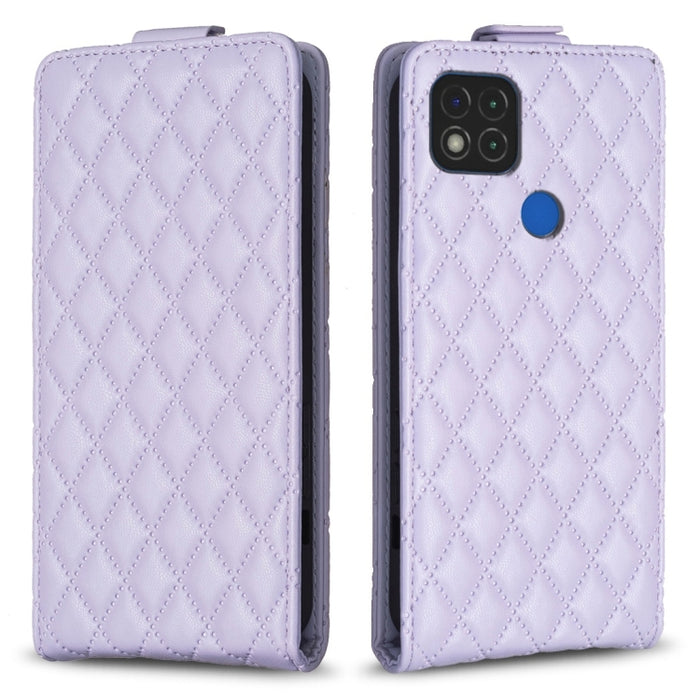 Estuche para teléfono de cuero con tapa vertical Diamond Lattice, For Xiaomi Redmi 9A, For Xiaomi Redmi 9, For Xiaomi Redmi 9C, For Redmi Note 9 / 10X 4G, For Redmi Note 9 Pro / 9 Pro Max