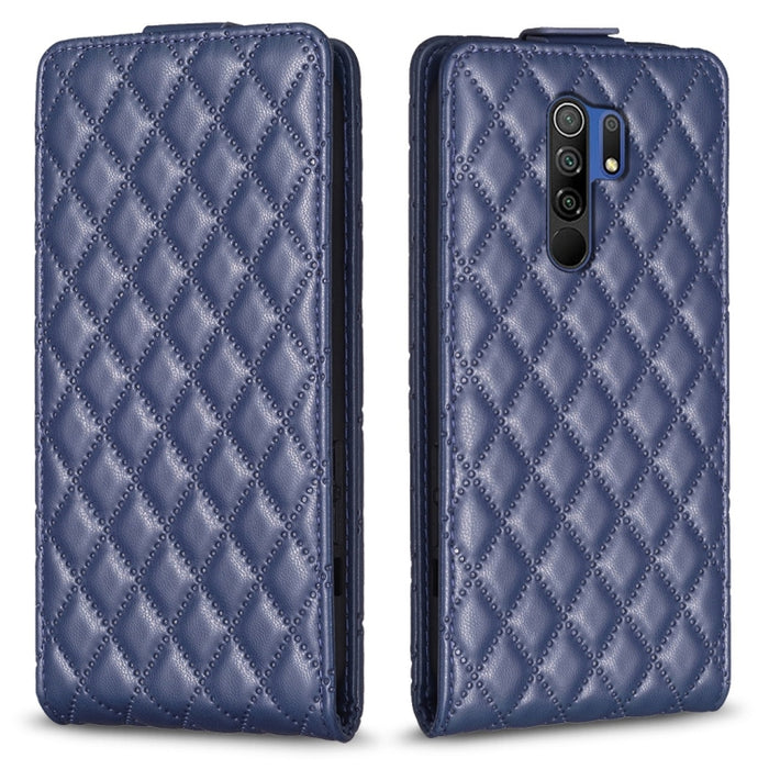 Estuche para teléfono de cuero con tapa vertical Diamond Lattice, For Xiaomi Redmi 9A, For Xiaomi Redmi 9, For Xiaomi Redmi 9C, For Redmi Note 9 / 10X 4G, For Redmi Note 9 Pro / 9 Pro Max