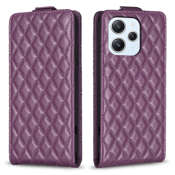 Estuche para teléfono de cuero con tapa vertical Diamond Lattice, For Xiaomi Redmi Note 13 Pro 4G Global, For Xiaomi Poco M6 Pro 4G, For Xiaomi Redmi Note 13 4G Global, For Xiaomi Redmi Note 13, For Xiaomi Redmi 13C, For Xiaomi Redmi Note 13 Pro+ 5G   ...