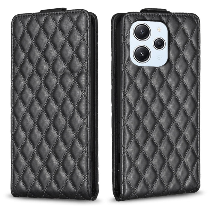 Estuche para teléfono de cuero con tapa vertical Diamond Lattice, For Xiaomi Redmi Note 13 Pro 4G Global, For Xiaomi Poco M6 Pro 4G, For Xiaomi Redmi Note 13 4G Global, For Xiaomi Redmi Note 13, For Xiaomi Redmi 13C, For Xiaomi Redmi Note 13 Pro+ 5G   ...