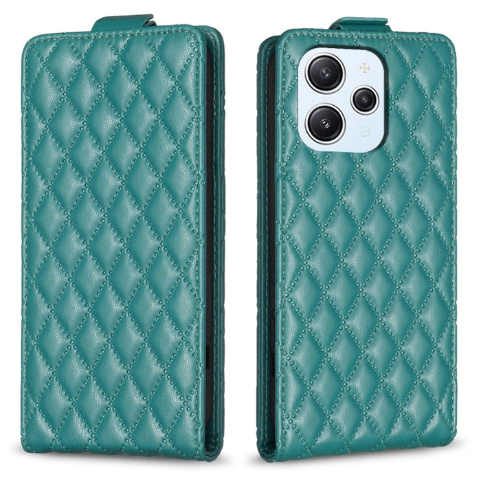 Estuche para teléfono de cuero con tapa vertical Diamond Lattice, For Xiaomi Redmi Note 13 Pro 4G Global, For Xiaomi Poco M6 Pro 4G, For Xiaomi Redmi Note 13 4G Global, For Xiaomi Redmi Note 13, For Xiaomi Redmi 13C, For Xiaomi Redmi Note 13 Pro+ 5G   ...