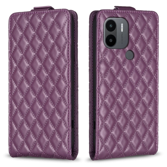 Estuche para teléfono de cuero con tapa vertical Diamond Lattice, For Xiaomi Redmi Note 13 Pro 4G Global, For Xiaomi Poco M6 Pro 4G, For Xiaomi Redmi Note 13 4G Global, For Xiaomi Redmi Note 13, For Xiaomi Redmi 13C, For Xiaomi Redmi Note 13 Pro+ 5G   ...