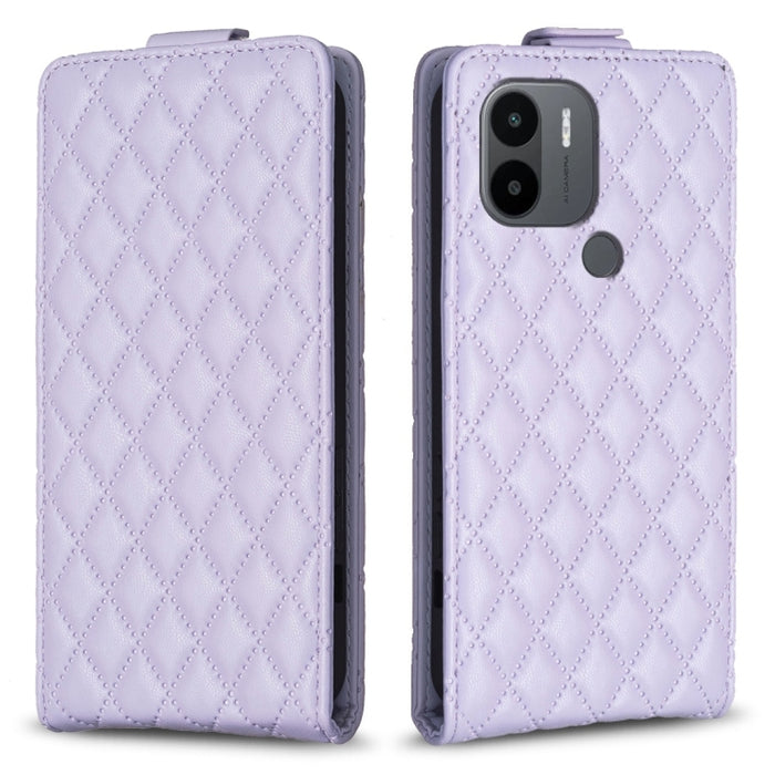 Estuche para teléfono de cuero con tapa vertical Diamond Lattice, For Xiaomi Redmi Note 13 Pro 4G Global, For Xiaomi Poco M6 Pro 4G, For Xiaomi Redmi Note 13 4G Global, For Xiaomi Redmi Note 13, For Xiaomi Redmi 13C, For Xiaomi Redmi Note 13 Pro+ 5G   ...