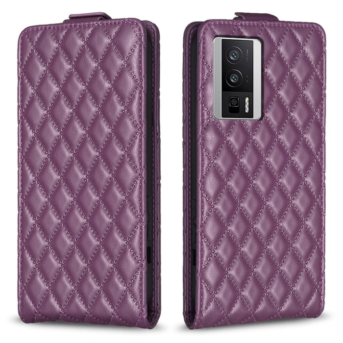 Estuche para teléfono de cuero con tapa vertical Diamond Lattice, For Redmi Note 12 5G Global, For Xiaomi 13 Lite / Civi 2, For Xiaomi Redmi K60 / K60 Pro, For Xiaomi 13 Pro, For Xiaomi 13, For Xiaomi 12T / 12T Pro, For Redmi Note 11 Pro 5G Global     ...