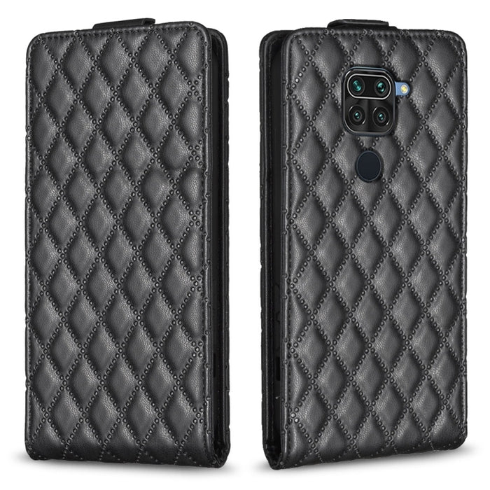 Estuche para teléfono de cuero con tapa vertical Diamond Lattice, For Xiaomi Redmi 9A, For Xiaomi Redmi 9, For Xiaomi Redmi 9C, For Redmi Note 9 / 10X 4G, For Redmi Note 9 Pro / 9 Pro Max