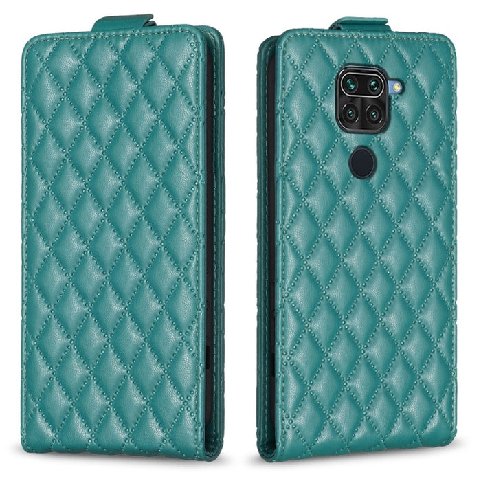 Estuche para teléfono de cuero con tapa vertical Diamond Lattice, For Xiaomi Redmi 9A, For Xiaomi Redmi 9, For Xiaomi Redmi 9C, For Redmi Note 9 / 10X 4G, For Redmi Note 9 Pro / 9 Pro Max