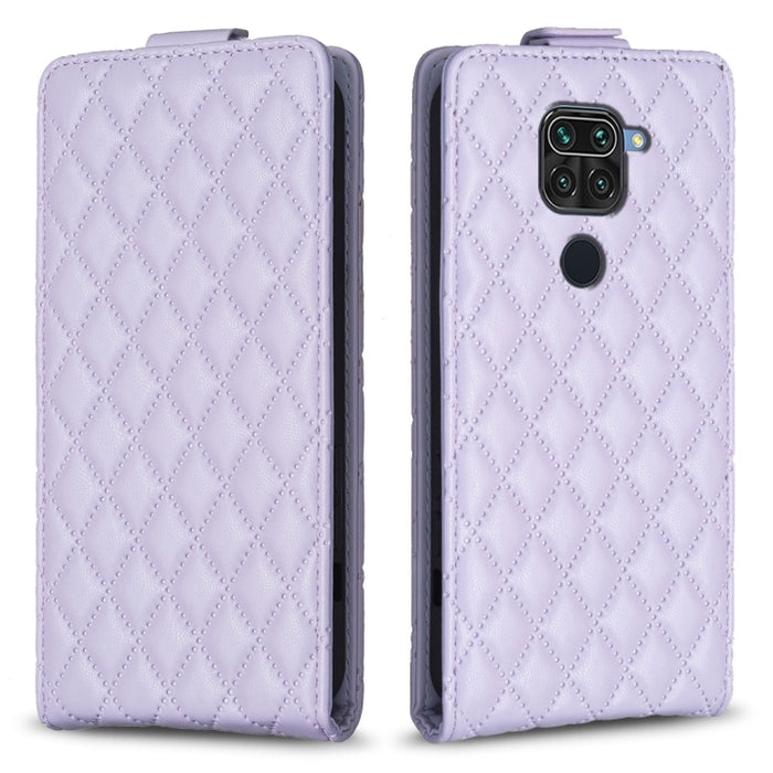 Estuche para teléfono de cuero con tapa vertical Diamond Lattice, For Xiaomi Redmi 9A, For Xiaomi Redmi 9, For Xiaomi Redmi 9C, For Redmi Note 9 / 10X 4G, For Redmi Note 9 Pro / 9 Pro Max
