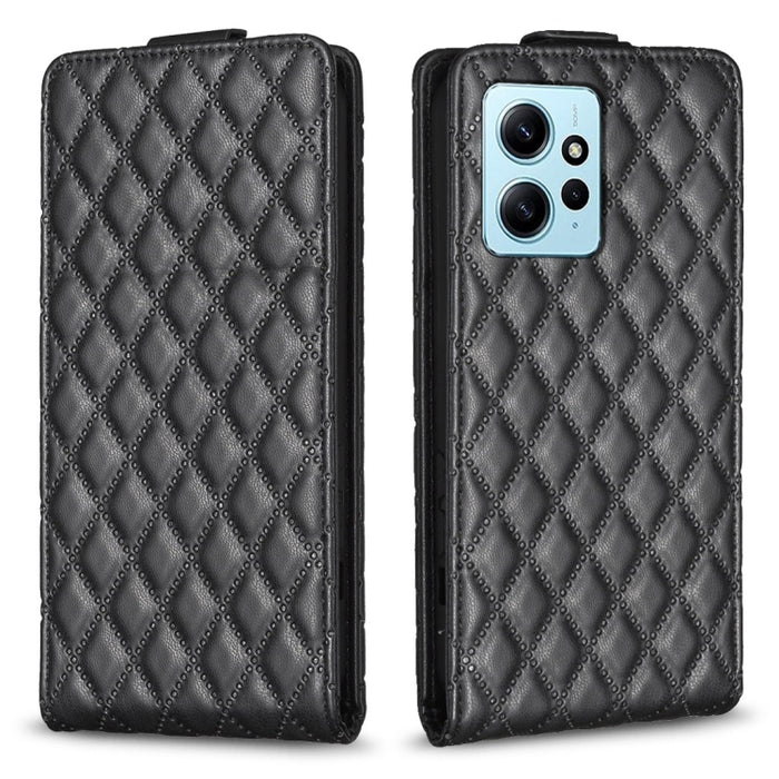 Estuche para teléfono de cuero con tapa vertical Diamond Lattice, For Xiaomi Redmi Note 13 Pro 4G Global, For Xiaomi Poco M6 Pro 4G, For Xiaomi Redmi Note 13 4G Global, For Xiaomi Redmi Note 13, For Xiaomi Redmi 13C, For Xiaomi Redmi Note 13 Pro+ 5G   ...