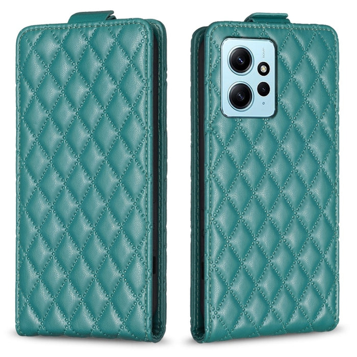 Estuche para teléfono de cuero con tapa vertical Diamond Lattice, For Xiaomi Redmi Note 13 Pro 4G Global, For Xiaomi Poco M6 Pro 4G, For Xiaomi Redmi Note 13 4G Global, For Xiaomi Redmi Note 13, For Xiaomi Redmi 13C, For Xiaomi Redmi Note 13 Pro+ 5G   ...