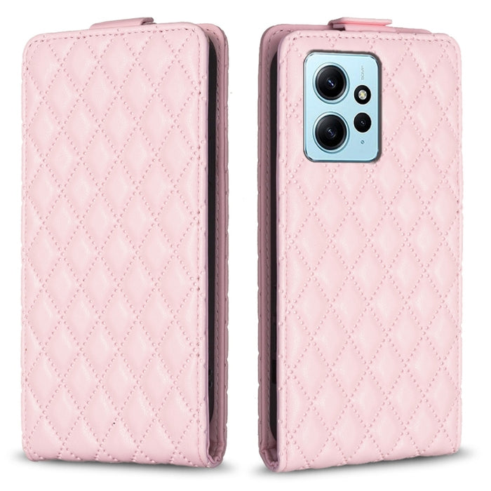 Estuche para teléfono de cuero con tapa vertical Diamond Lattice, For Xiaomi Redmi Note 13 Pro 4G Global, For Xiaomi Poco M6 Pro 4G, For Xiaomi Redmi Note 13 4G Global, For Xiaomi Redmi Note 13, For Xiaomi Redmi 13C, For Xiaomi Redmi Note 13 Pro+ 5G   ...