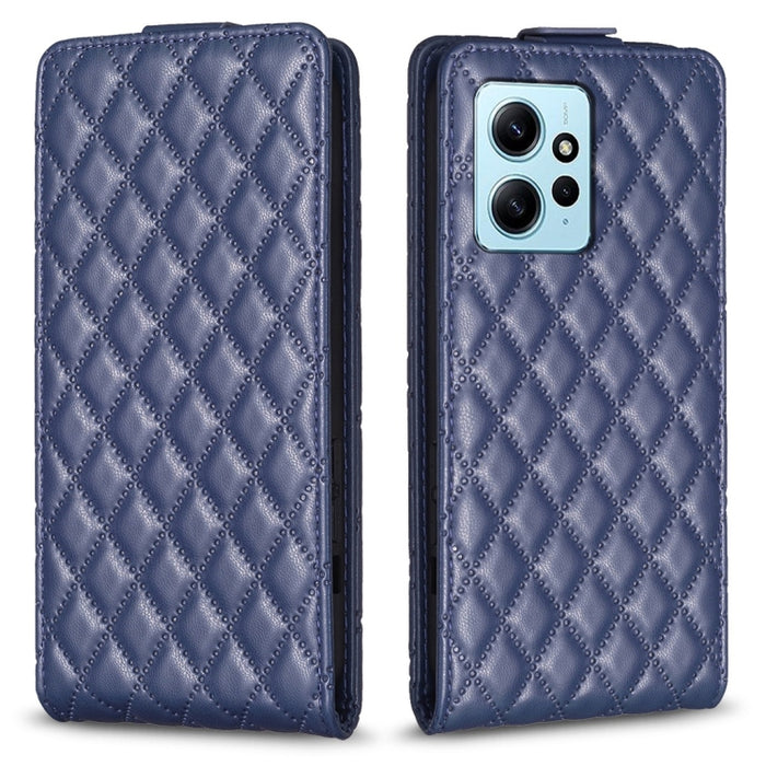 Estuche para teléfono de cuero con tapa vertical Diamond Lattice, For Xiaomi Redmi Note 13 Pro 4G Global, For Xiaomi Poco M6 Pro 4G, For Xiaomi Redmi Note 13 4G Global, For Xiaomi Redmi Note 13, For Xiaomi Redmi 13C, For Xiaomi Redmi Note 13 Pro+ 5G   ...