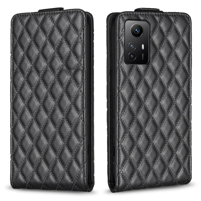 Estuche para teléfono de cuero con tapa vertical Diamond Lattice, For Xiaomi Redmi Note 13 Pro 4G Global, For Xiaomi Poco M6 Pro 4G, For Xiaomi Redmi Note 13 4G Global, For Xiaomi Redmi Note 13, For Xiaomi Redmi 13C, For Xiaomi Redmi Note 13 Pro+ 5G   ...