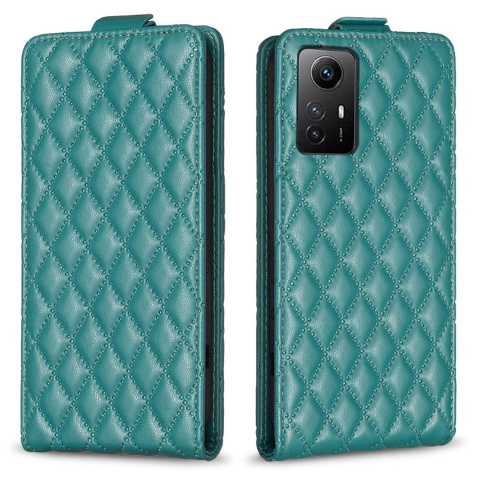Estuche para teléfono de cuero con tapa vertical Diamond Lattice, For Xiaomi Redmi Note 13 Pro 4G Global, For Xiaomi Poco M6 Pro 4G, For Xiaomi Redmi Note 13 4G Global, For Xiaomi Redmi Note 13, For Xiaomi Redmi 13C, For Xiaomi Redmi Note 13 Pro+ 5G   ...