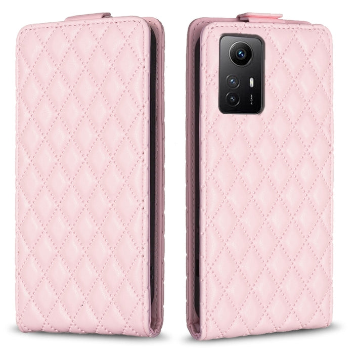 Estuche para teléfono de cuero con tapa vertical Diamond Lattice, For Xiaomi Redmi Note 13 Pro 4G Global, For Xiaomi Poco M6 Pro 4G, For Xiaomi Redmi Note 13 4G Global, For Xiaomi Redmi Note 13, For Xiaomi Redmi 13C, For Xiaomi Redmi Note 13 Pro+ 5G   ...