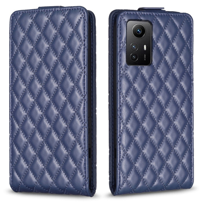Estuche para teléfono de cuero con tapa vertical Diamond Lattice, For Xiaomi Redmi Note 13 Pro 4G Global, For Xiaomi Poco M6 Pro 4G, For Xiaomi Redmi Note 13 4G Global, For Xiaomi Redmi Note 13, For Xiaomi Redmi 13C, For Xiaomi Redmi Note 13 Pro+ 5G   ...