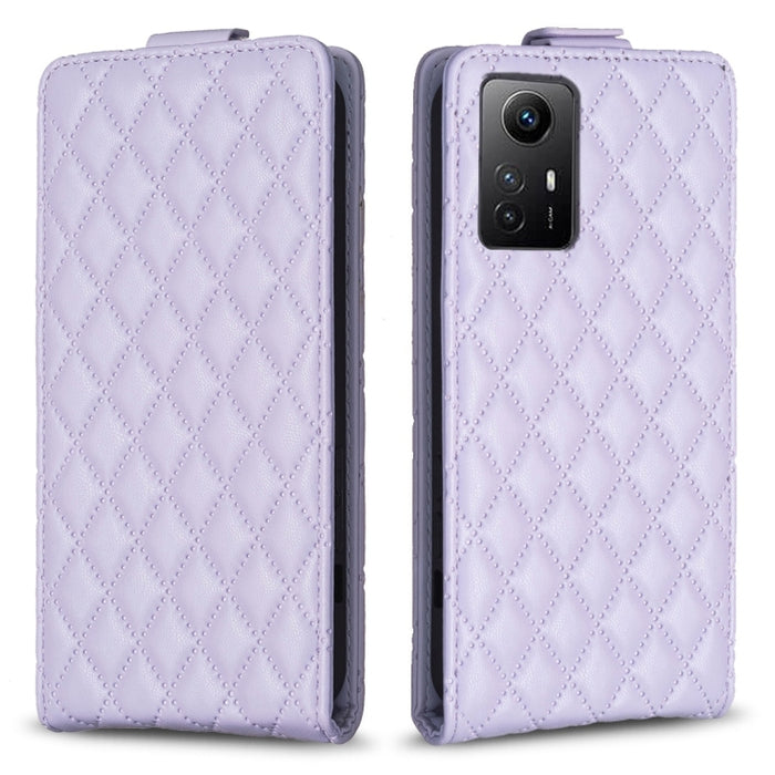 Estuche para teléfono de cuero con tapa vertical Diamond Lattice, For Xiaomi Redmi Note 13 Pro 4G Global, For Xiaomi Poco M6 Pro 4G, For Xiaomi Redmi Note 13 4G Global, For Xiaomi Redmi Note 13, For Xiaomi Redmi 13C, For Xiaomi Redmi Note 13 Pro+ 5G   ...