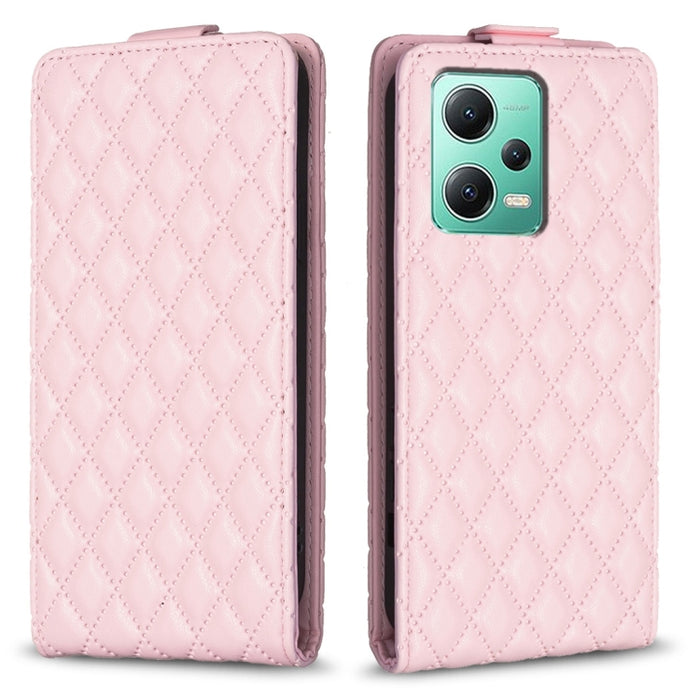 Estuche para teléfono de cuero con tapa vertical Diamond Lattice, For Redmi Note 12 5G Global, For Xiaomi 13 Lite / Civi 2, For Xiaomi Redmi K60 / K60 Pro, For Xiaomi 13 Pro, For Xiaomi 13, For Xiaomi 12T / 12T Pro, For Redmi Note 11 Pro 5G Global     ...